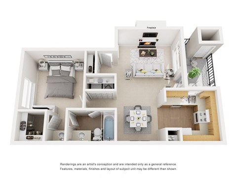 Braxton Floor Plan at Towne Centre Village, Mesquite, TX